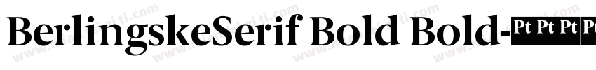 BerlingskeSerif Bold Bold字体转换